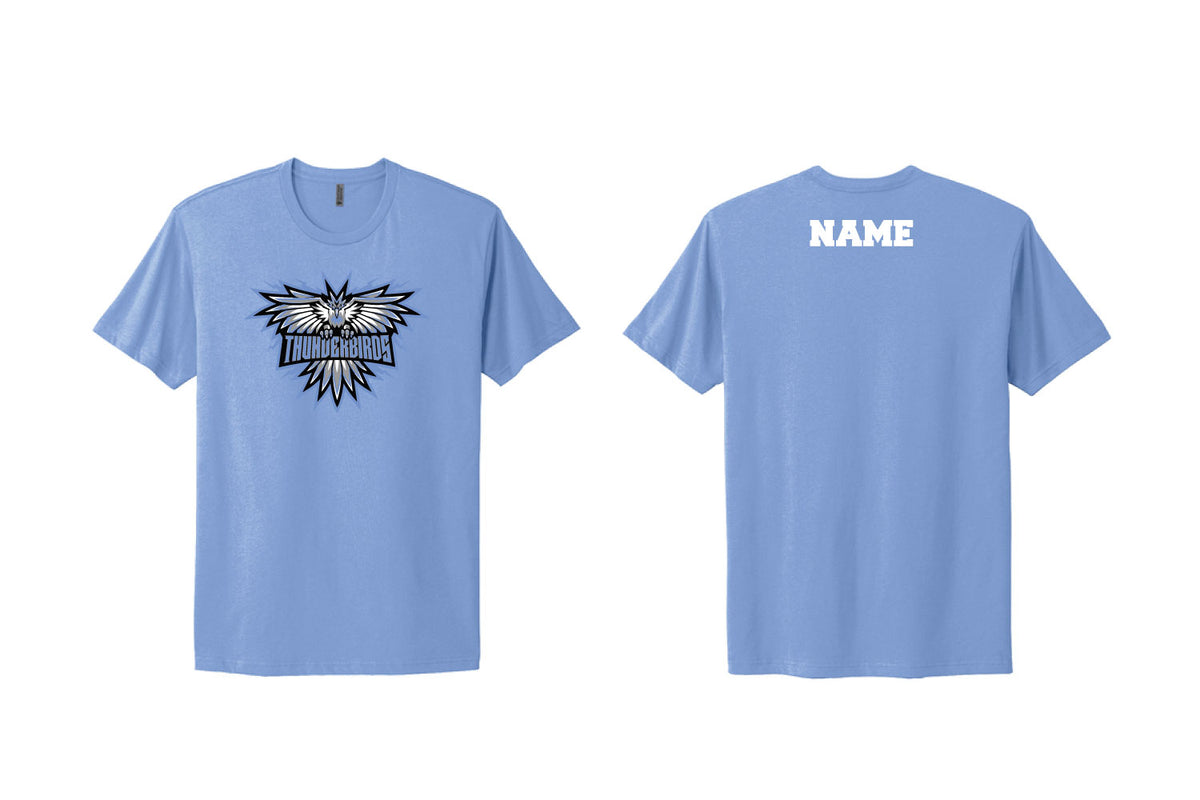 Mahwah Thunderbirds Cotton Crew Tee - Carolina (Retro T-Bird Design)