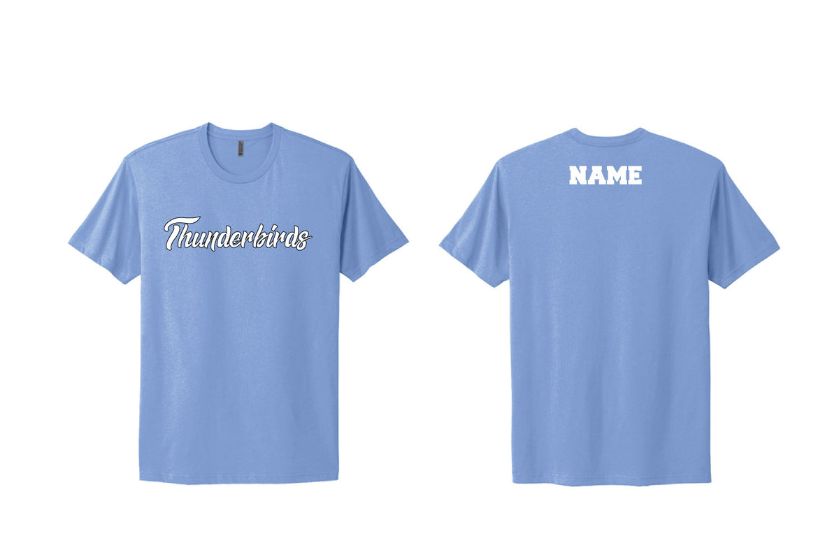 Mahwah Thunderbirds Cotton Crew Tee - Carolina (T-Bird Script Design)