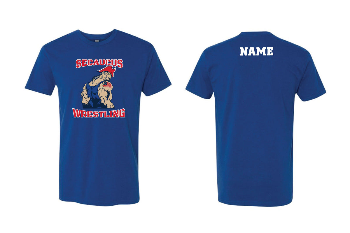 Secaucus Rec Wrestling Cotton Crew Tee - Royal