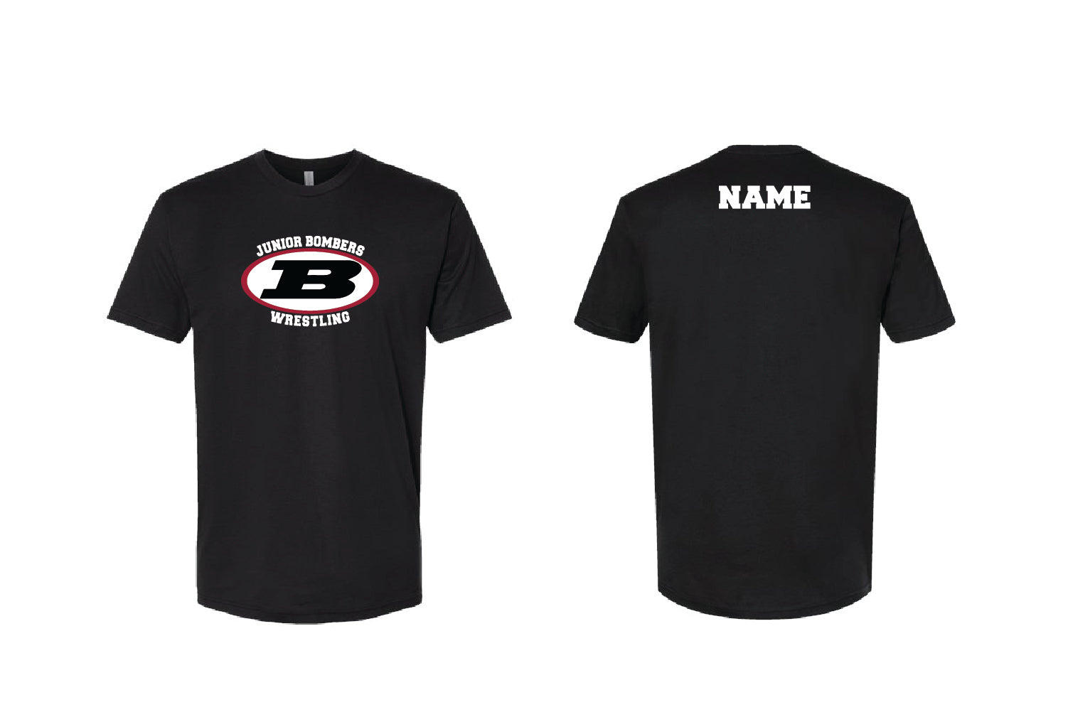 Boonton Bombers Wrestling Dryfit Performance Tee - Black