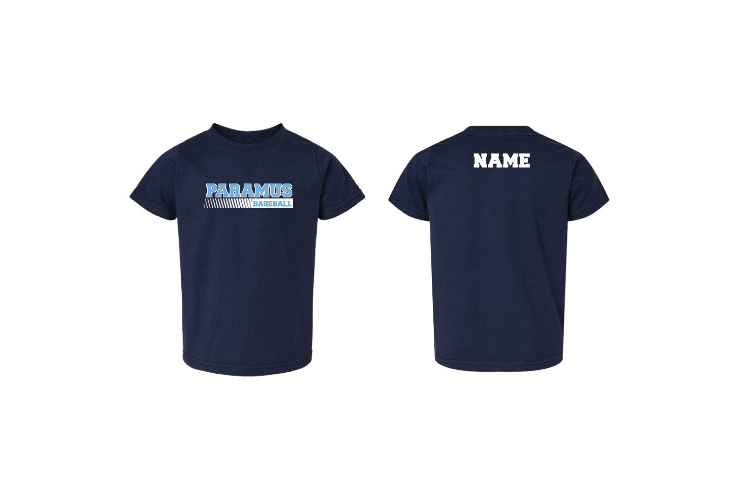 Paramus Baseball TODDLER Cotton Crew Tee - Navy