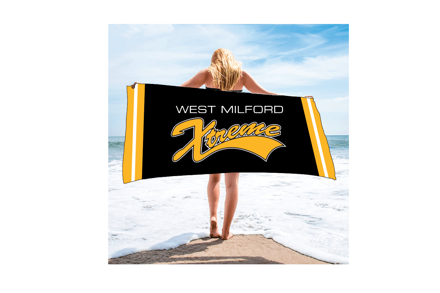 WM Xtreme Softball Sublimated Beach Towel