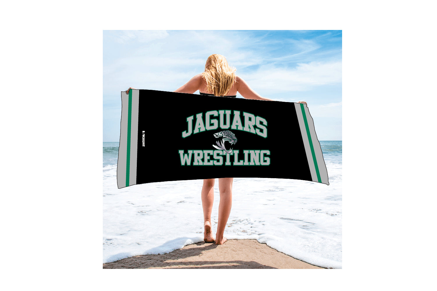 CHF Jaguars Wrestling Sublimated Beach Towel