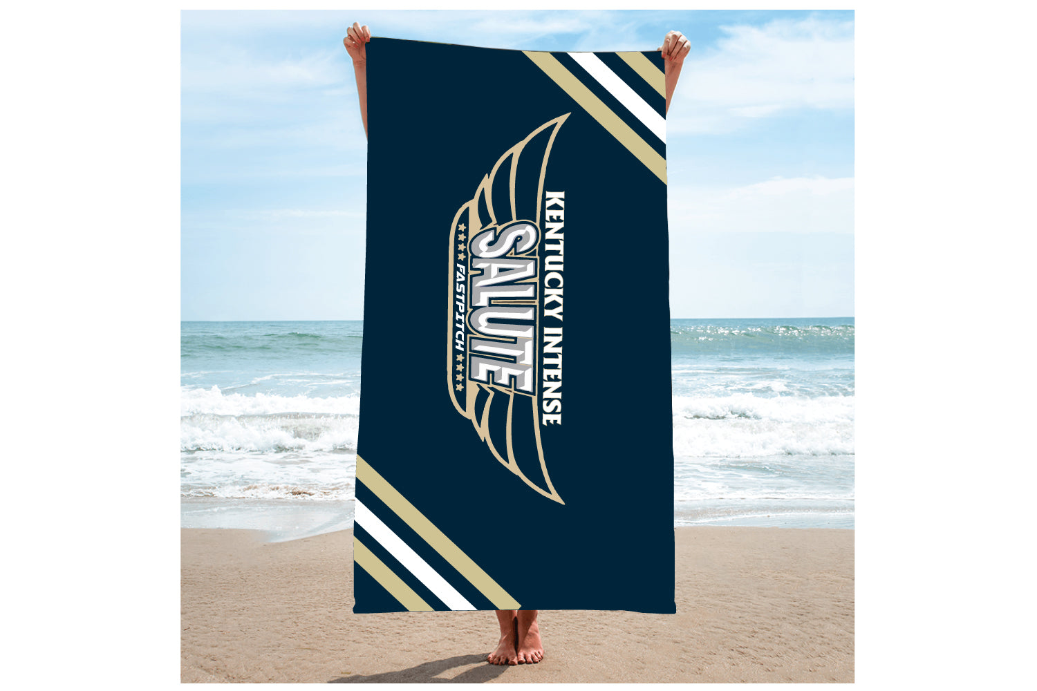 Kentucky Intense Sublimated Beach Towel