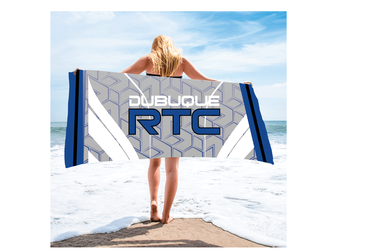 Dubuque RTC Sublimated Beach Towel