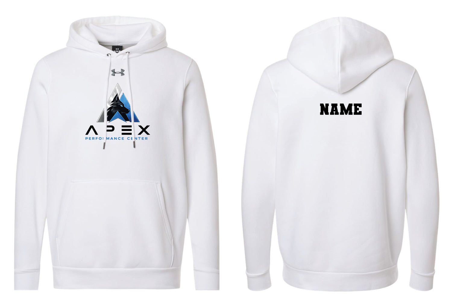 Apex Performance Center UA Fleece Hoodie - White