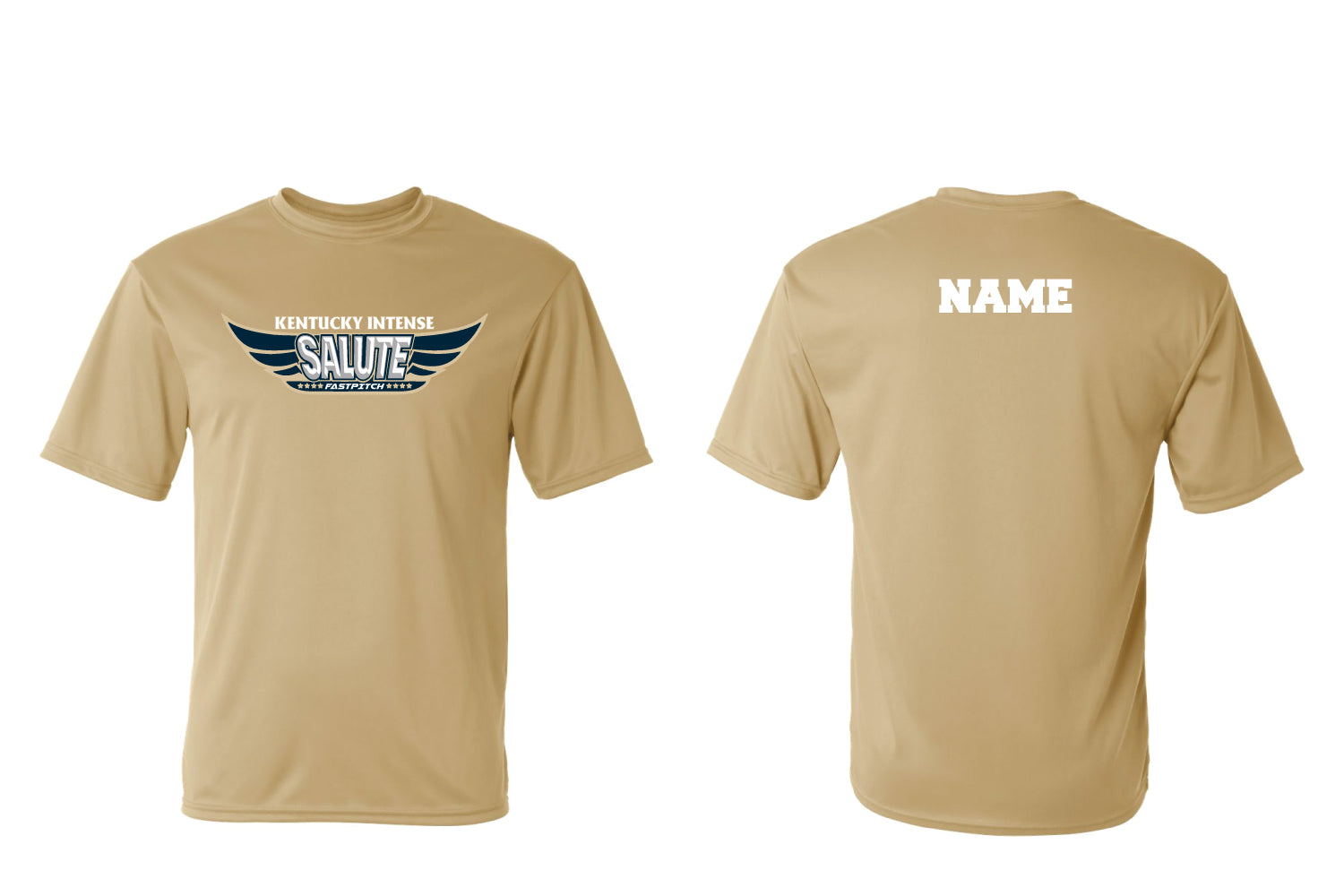 Kentucky Intense Softball Dryfit Performance Tee - Vegas Gold
