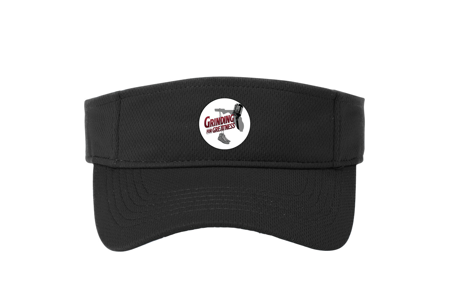 Grinding For Greatness Wrestling Visor Hat - Black