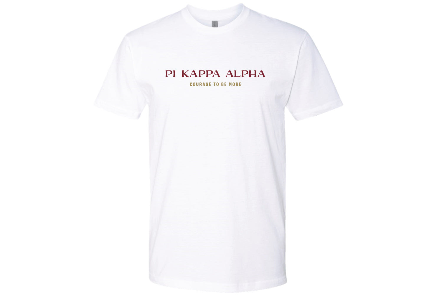 JMU Pi Kappa Alpha Design 1 Cotton Crew Tee - White