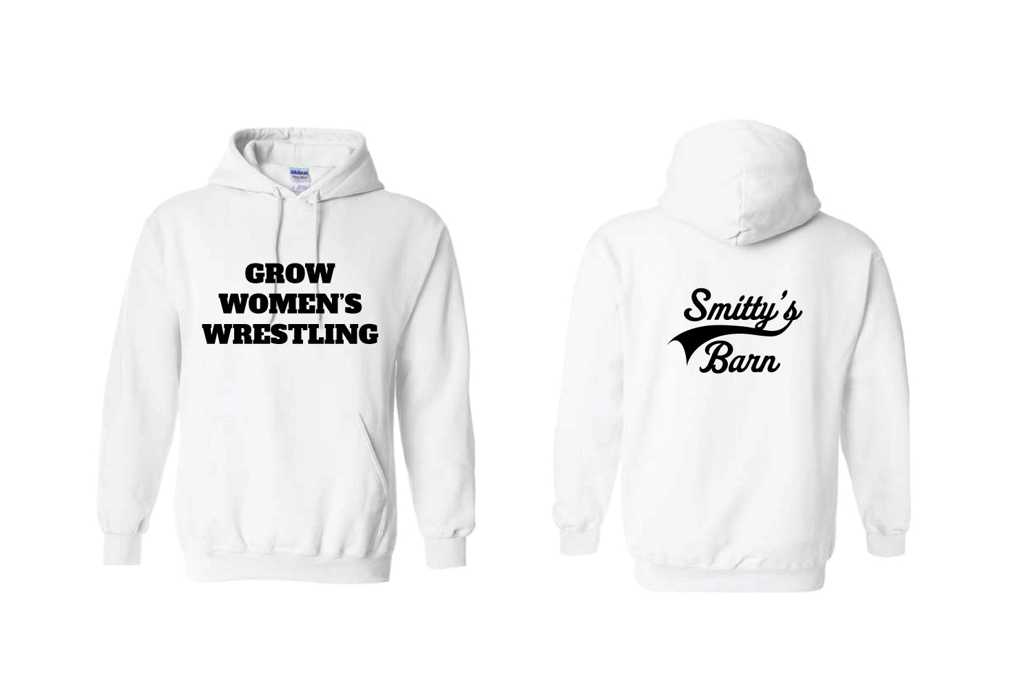 Smitty's Wrestling "Grow Women's Wrestling" Cotton Hoodie - Choose Your Color
