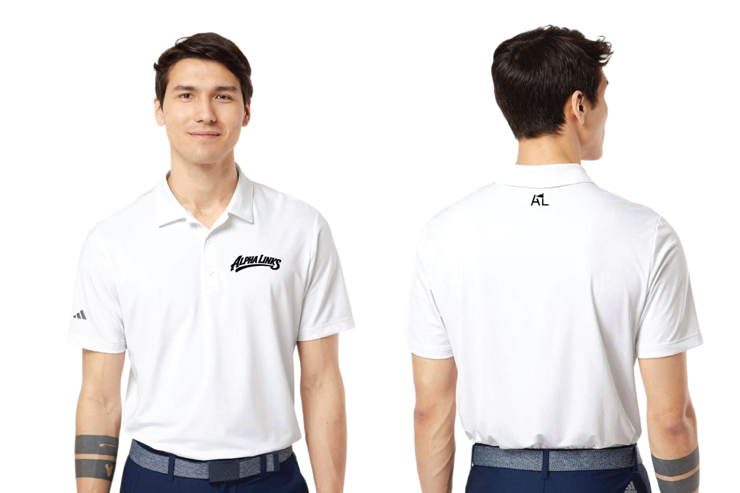 Alpha Links Adidas Golf Polo - White