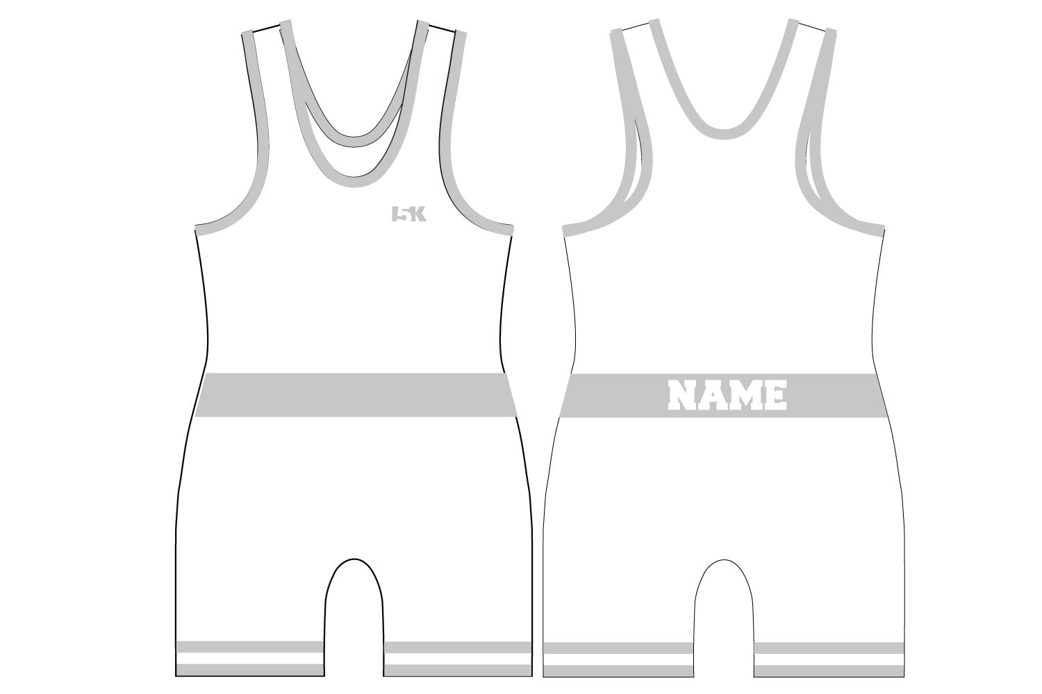 5K Classic Singlet White (10 Available Colors)
