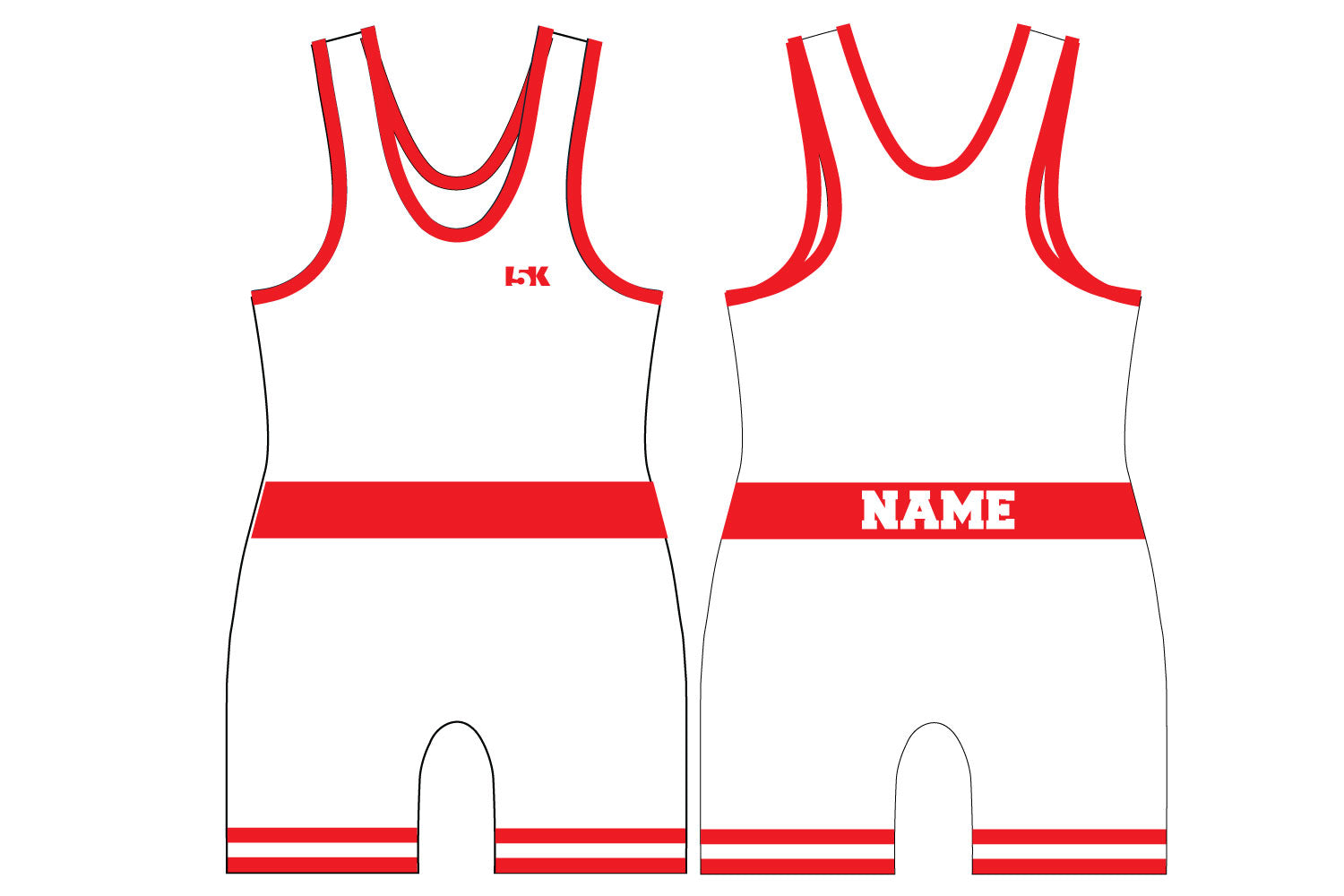 5K Classic Singlet White (10 Available Colors)