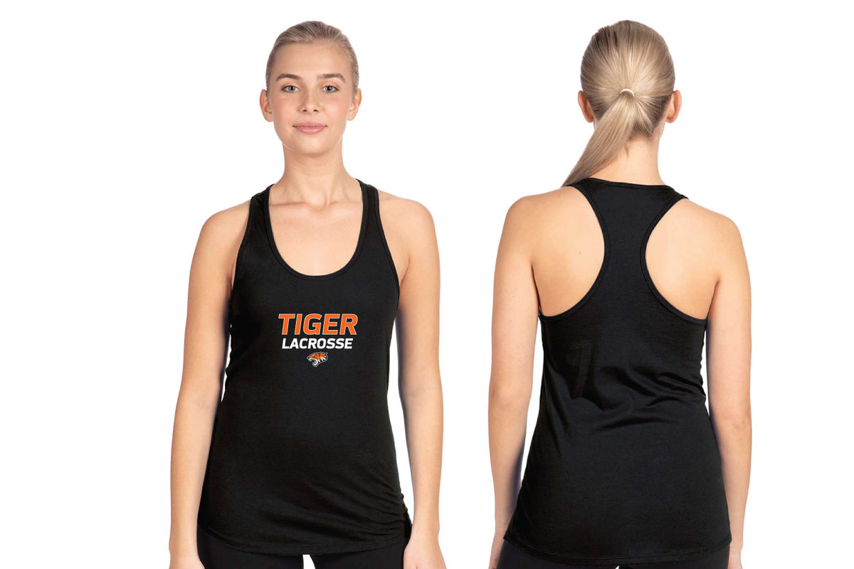 Tiger Lacrosse Women's Racerback Tank - Black