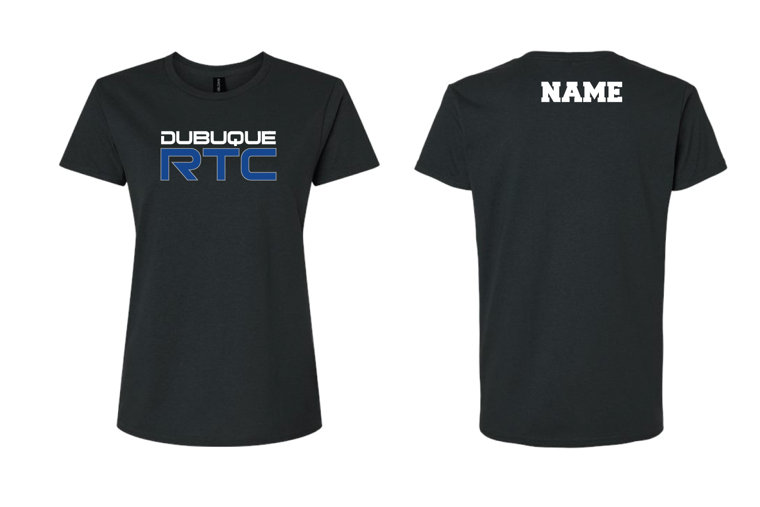 Dubuque RTC Cotton Women's Crew Neck Tee - Black