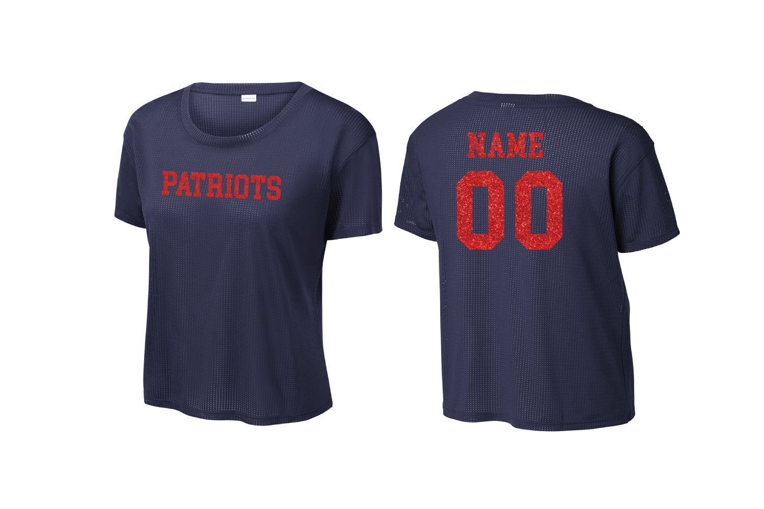 Warwick Pal Cheer Women's Crop Tee Fan Jersey - Navy