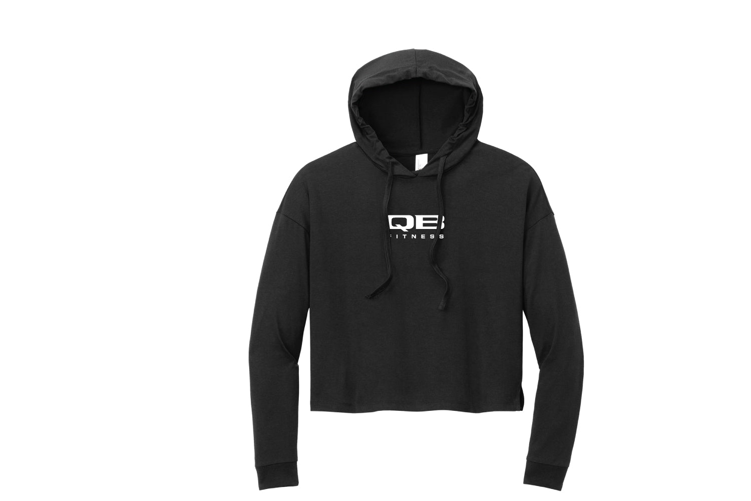 QB Fitness Women's Crop Hoodie - Black
