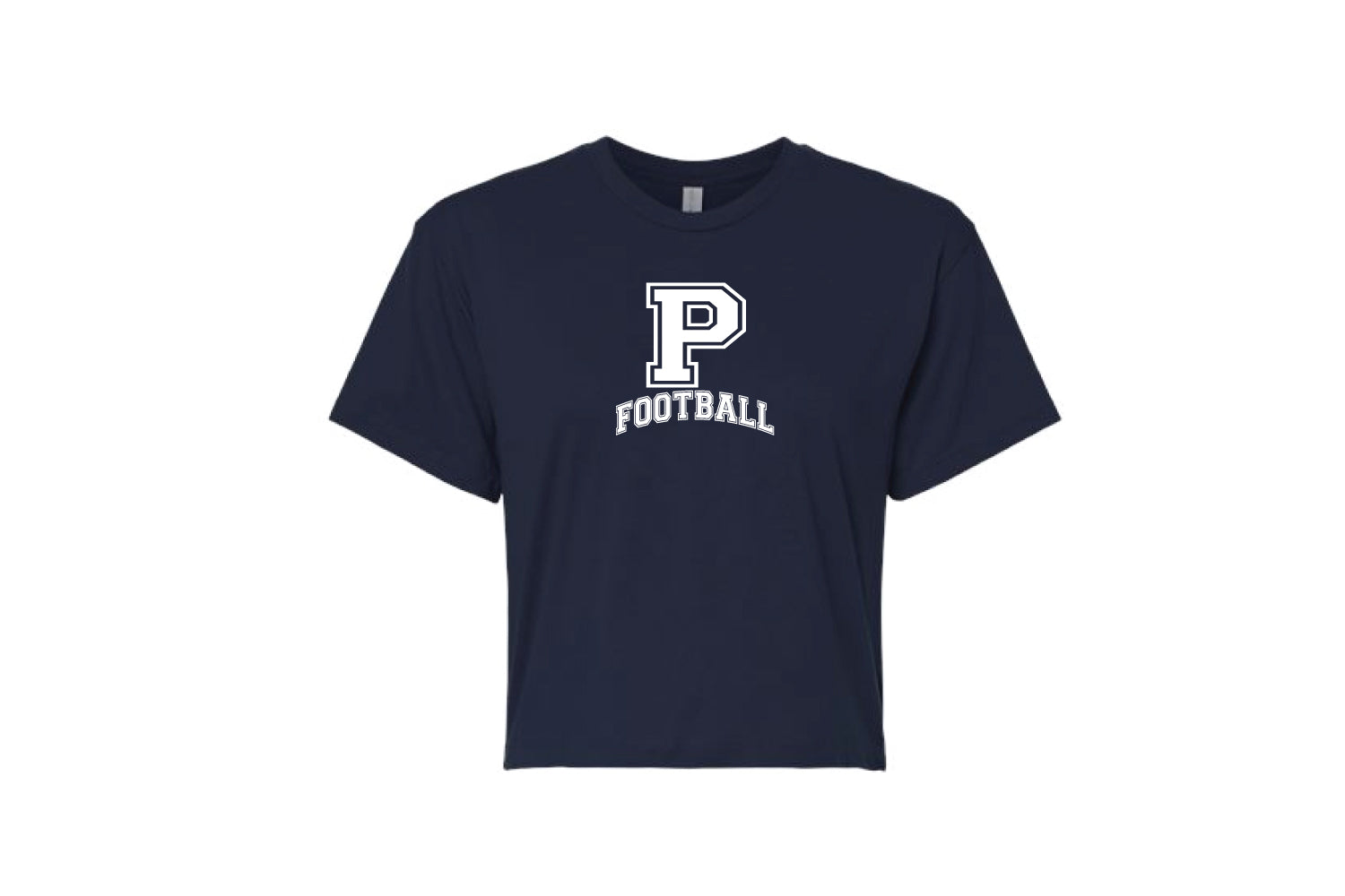 Paramus Football Women's Cotton Crop Tee - Navy