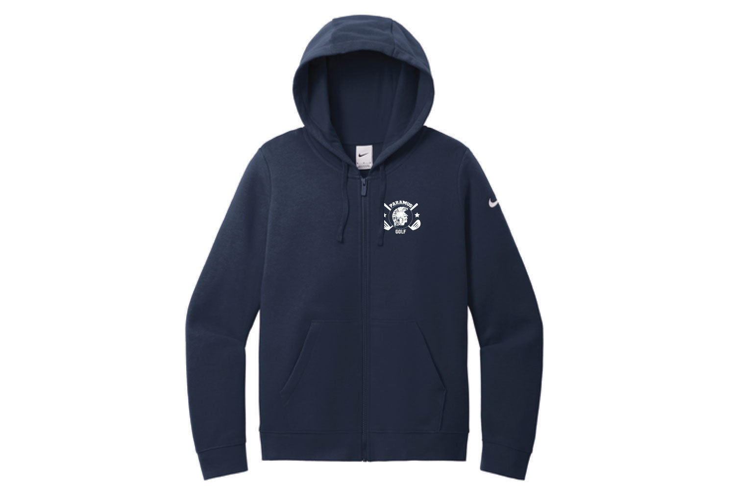 Women's Paramus Golf Nike Fleece Sleeve Full-Zip Hoodie - Navy