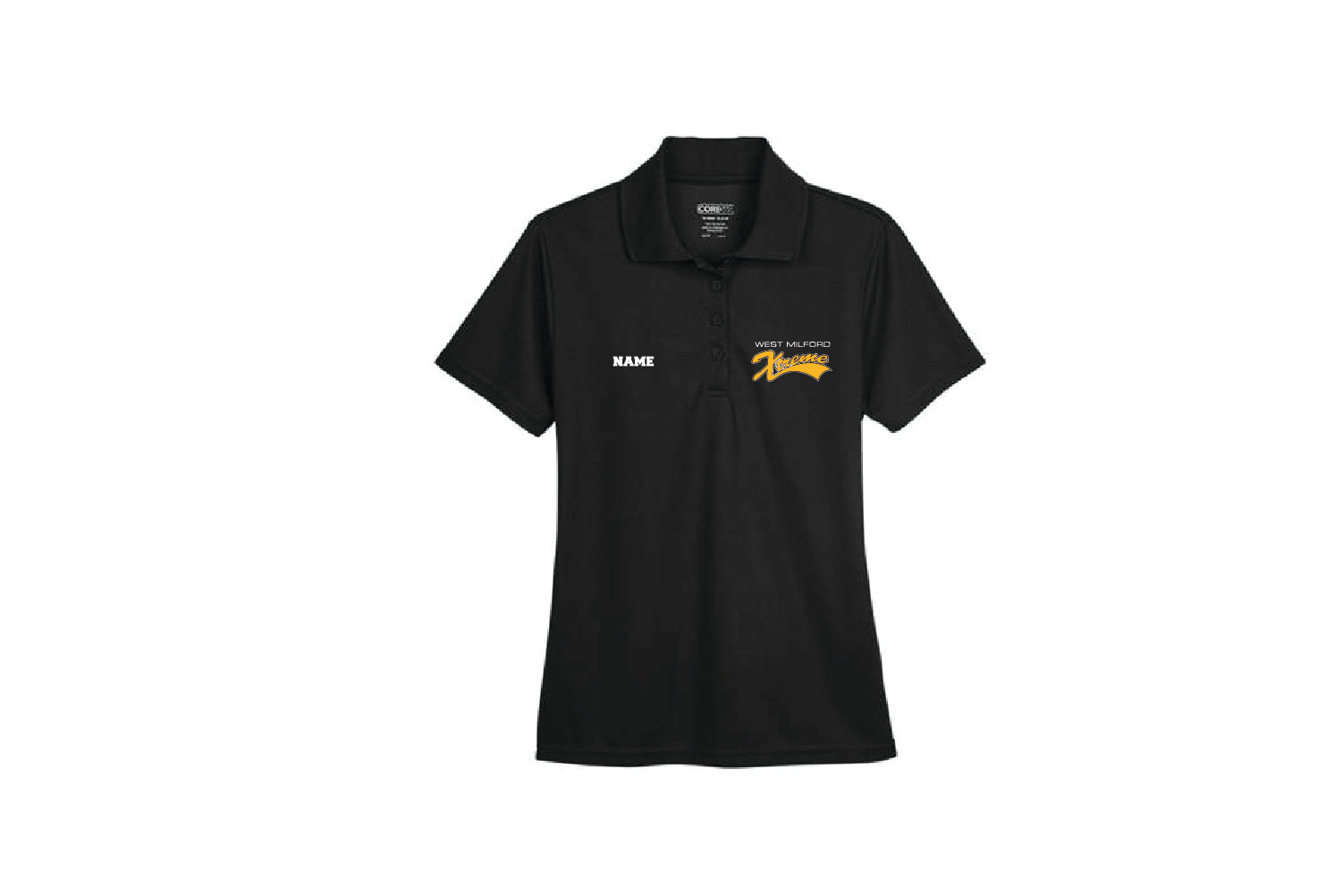 WM Xtreme Softball Women's Polyester Pique Polo Shirt - Black