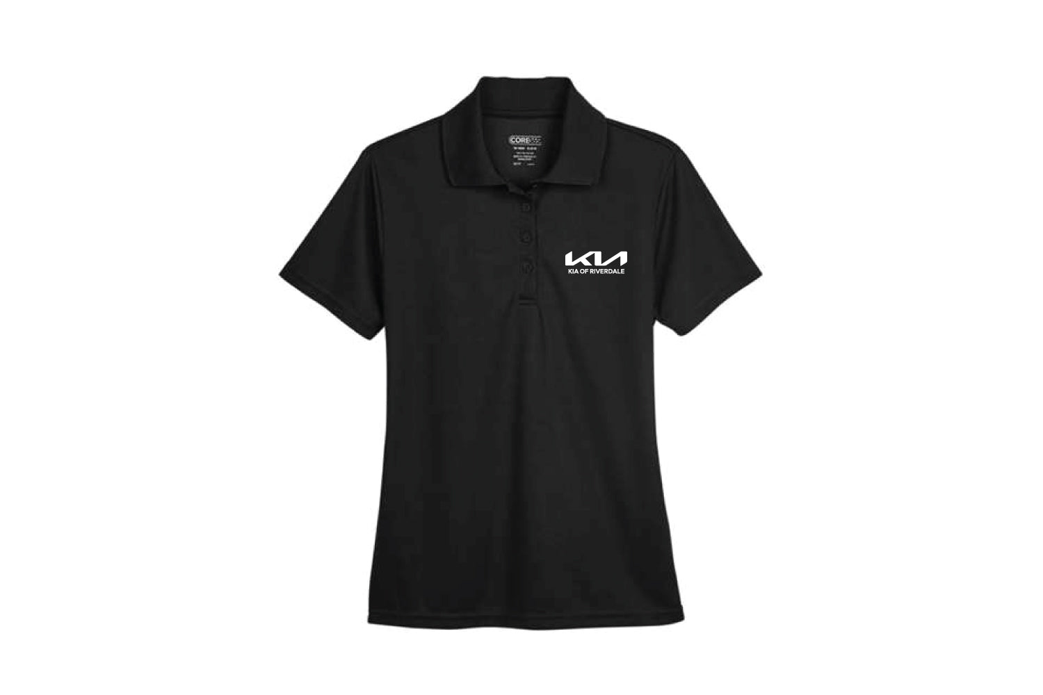 KIA of Riverdale Women's Polyester Pique Polo Shirt - Black