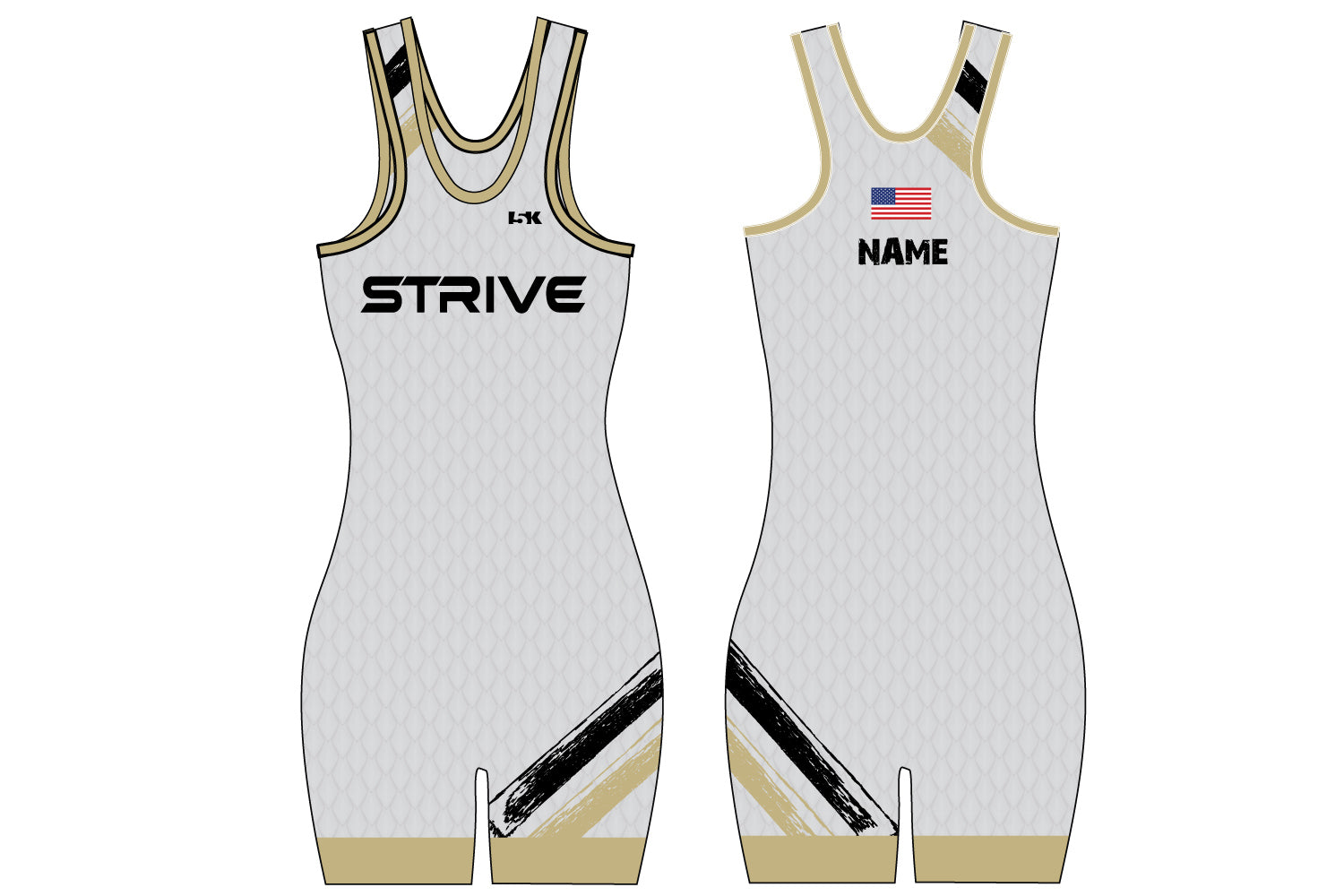 Strive Wrestling Sublimated Women's Singlet - Design 2