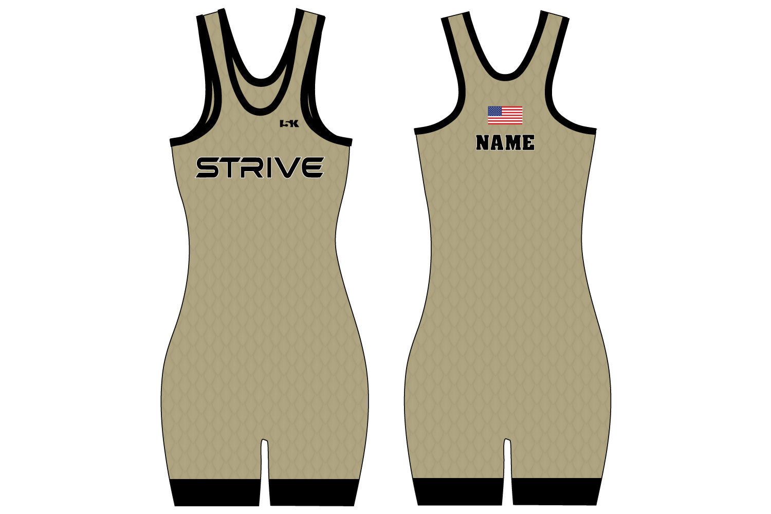 Strive Wrestling Sublimated Women's Singlet - Design 4