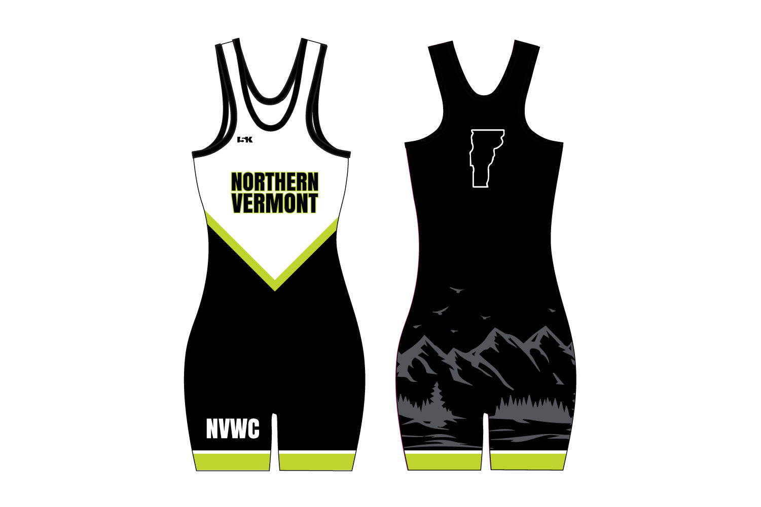 Northern Vermont Wrestling Club Sublimated Women's Singlet