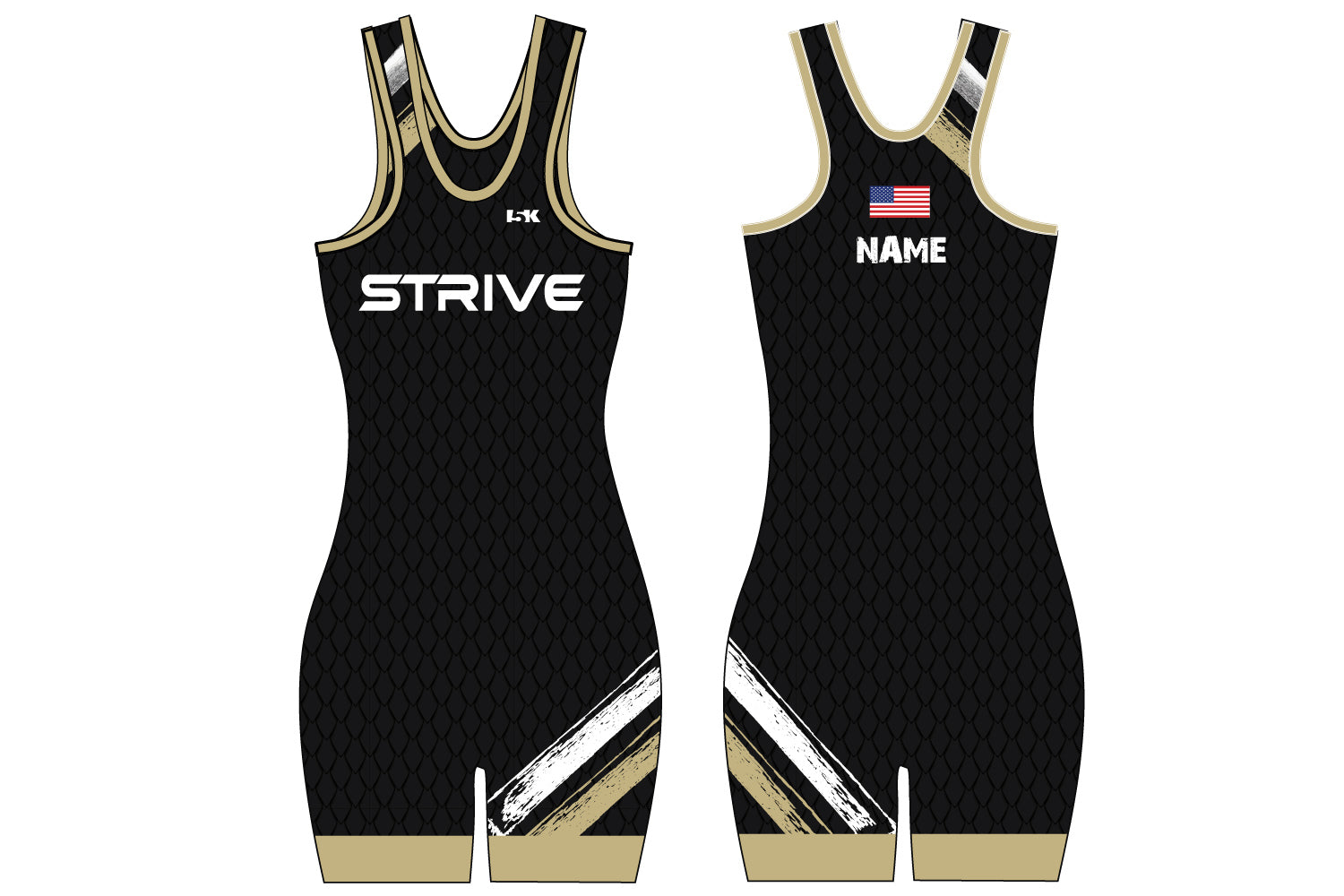 Strive Wrestling Sublimated Women's Singlet - Design 1