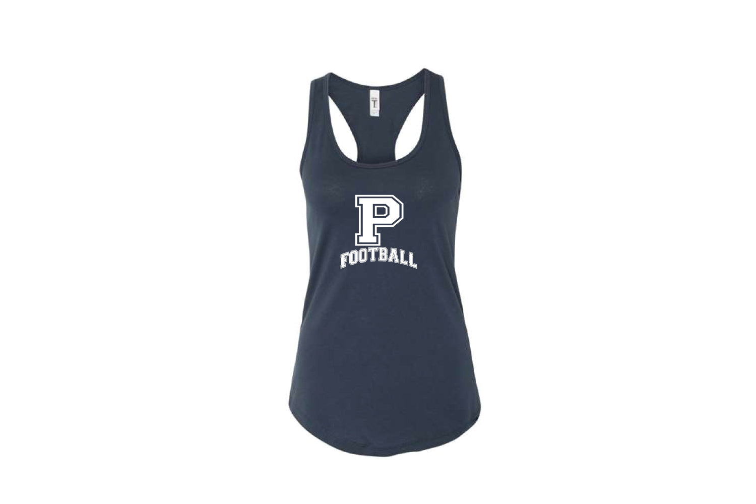 Paramus Football Women's Cotton Racerback Tank Top - Indigo