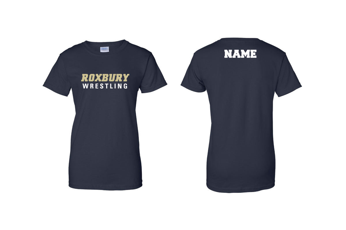 Roxbury Wrestling Cotton Women's Crew Tee - Navy