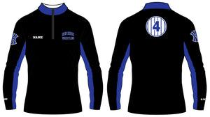 Iron Horse Wrestling Sublimated Quarter Zip - Black/Royal - 5KounT2018