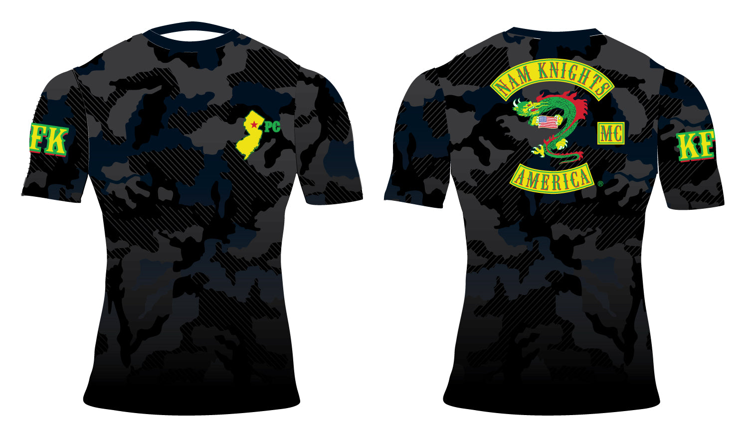 Nam Knights Sublimated Compression Shirt - USA - 5KounT