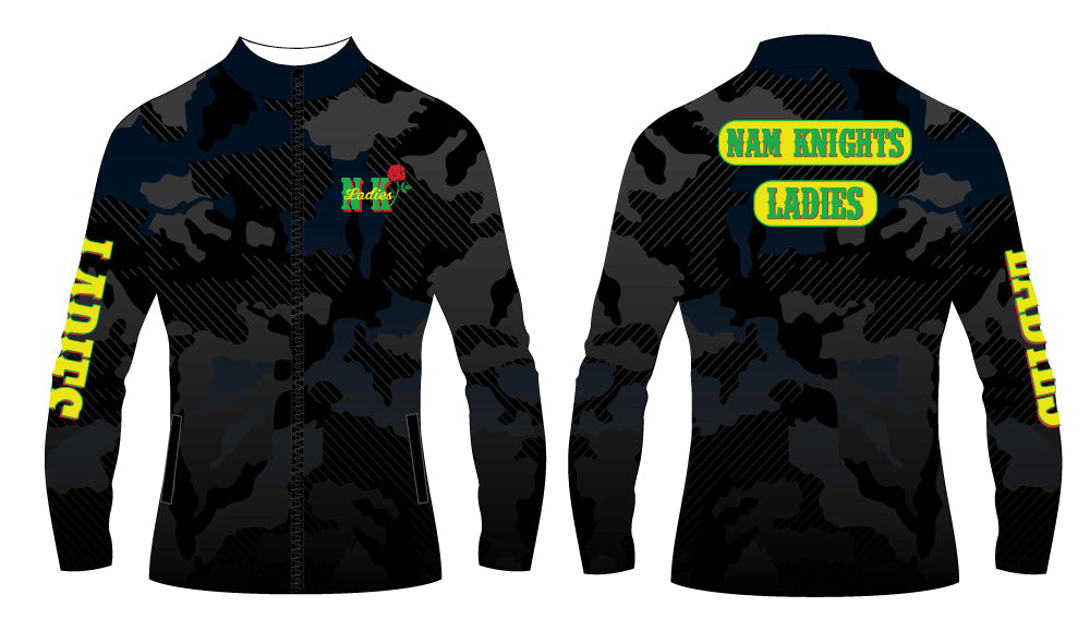 Nam Knights Sublimated Ladies' Sublimated WarmUp Full Zip Jacket - 5KounT