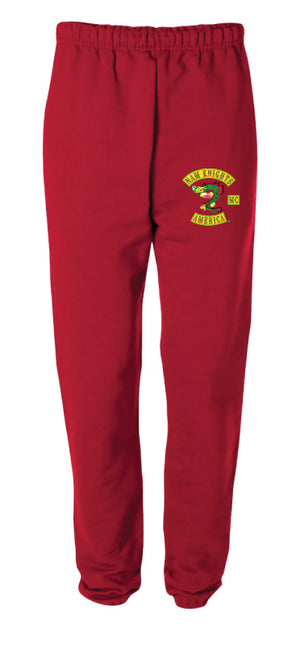 Nam Knights Cotton Sweatpants - Red - 5KounT2018