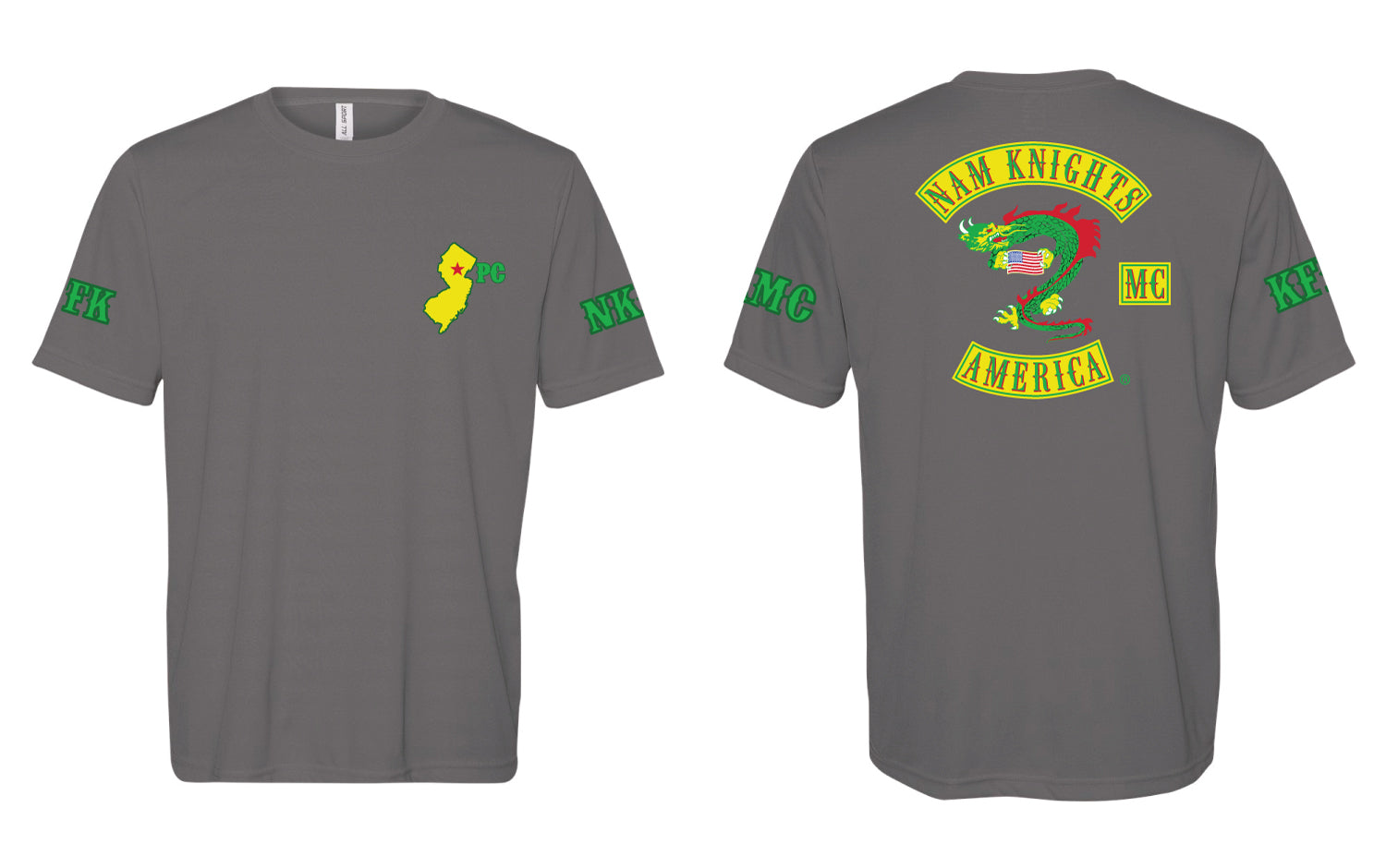 Nam Knights Dryfit Performance Tee - Grey - 5KounT