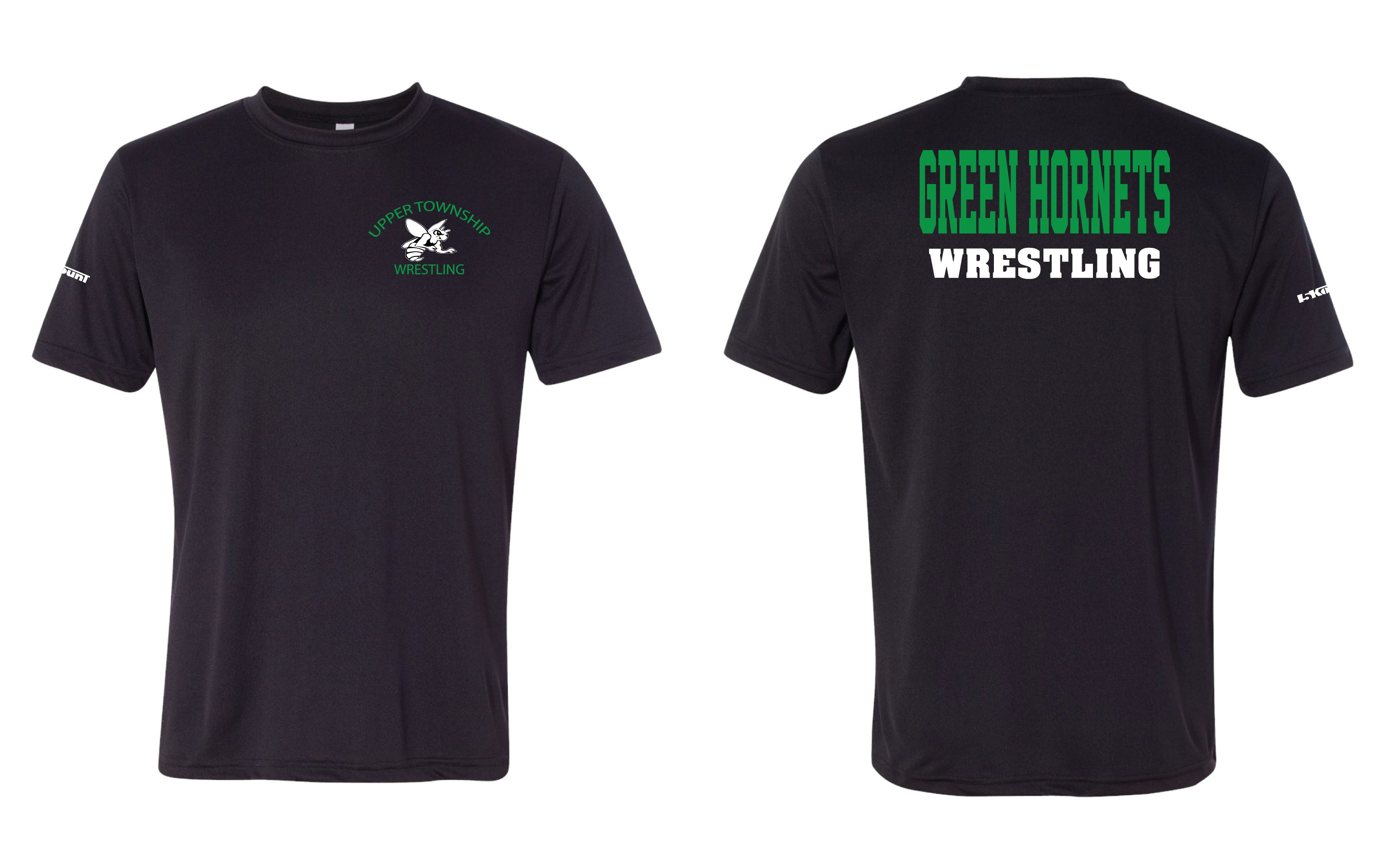 Upper Township Wrestling DryFit Performance Tee - Black / Gray - 5KounT2018