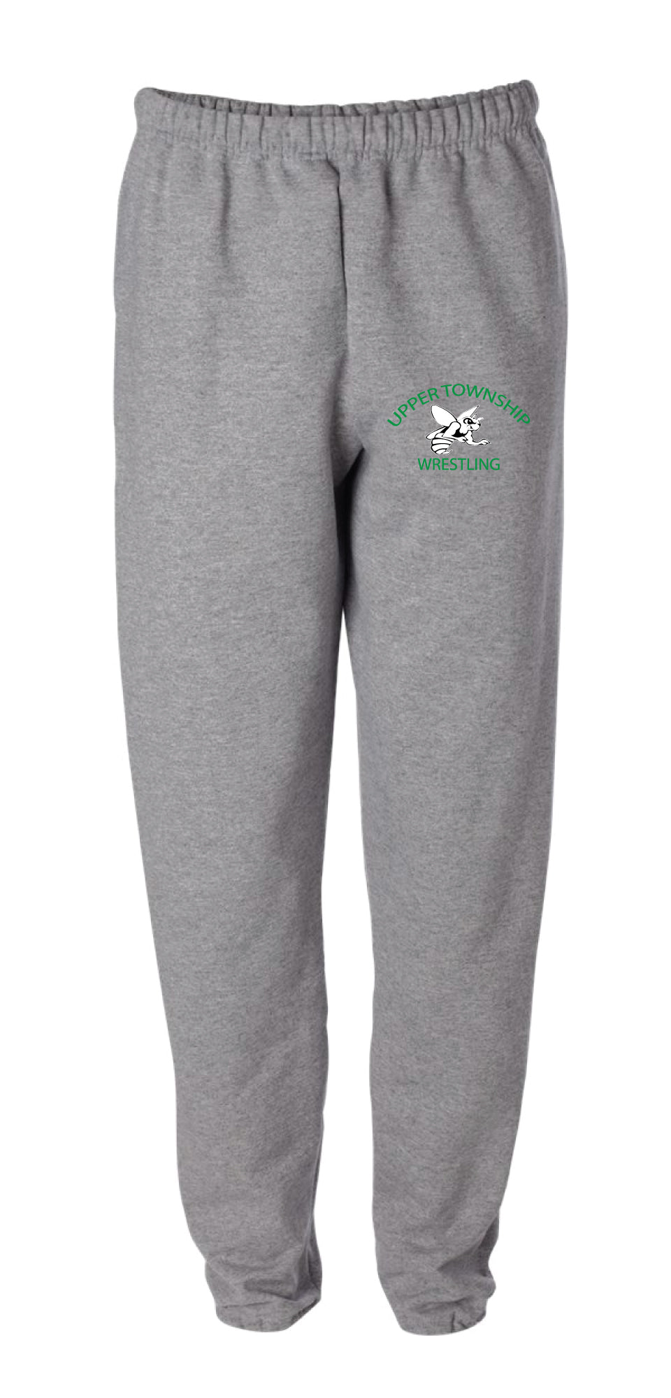 Upper Township Wrestling Cotton Sweatpants - Black / Gray - 5KounT2018