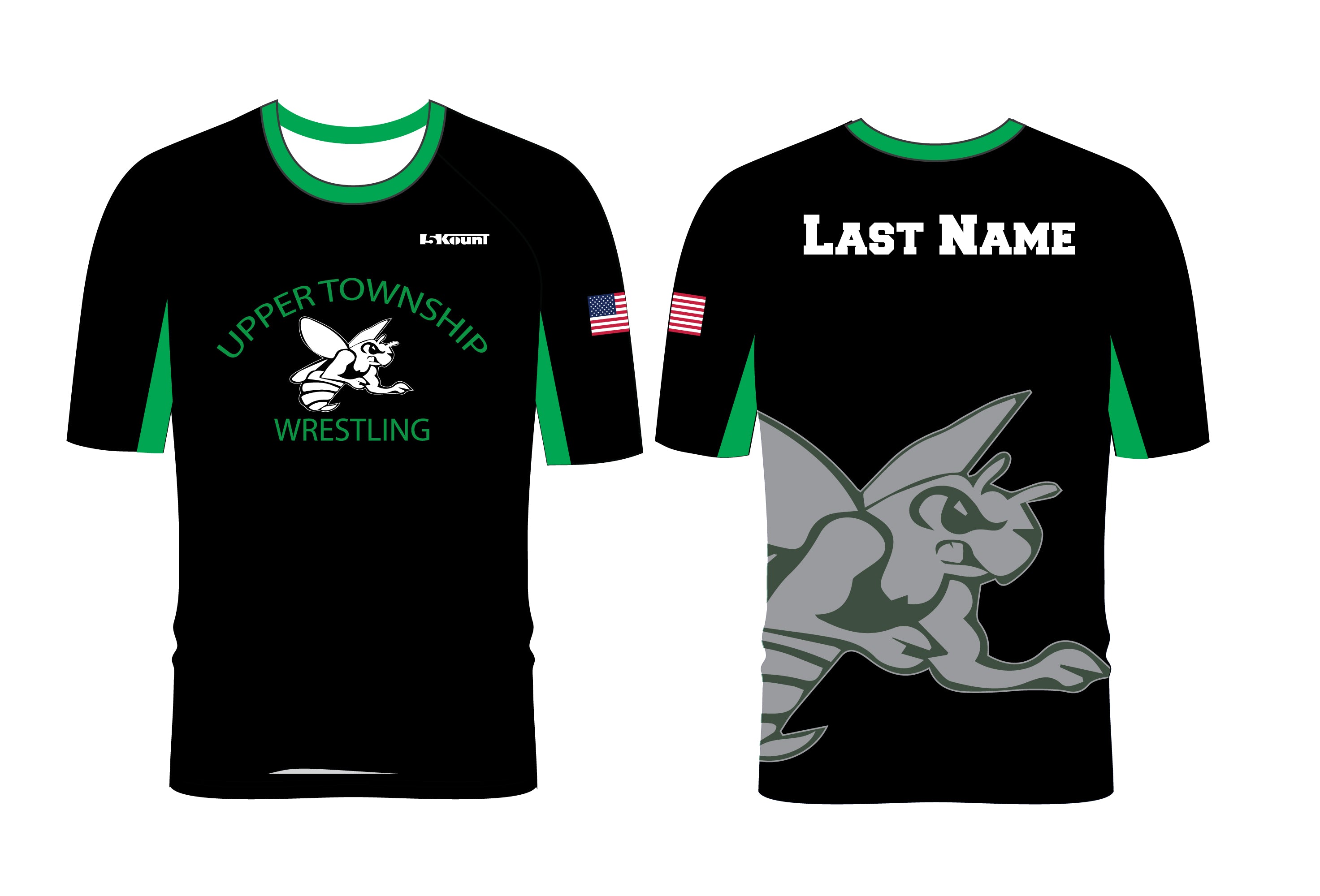 Upper Township Wrestling Sublimated Fight Shirt - 5KounT2018