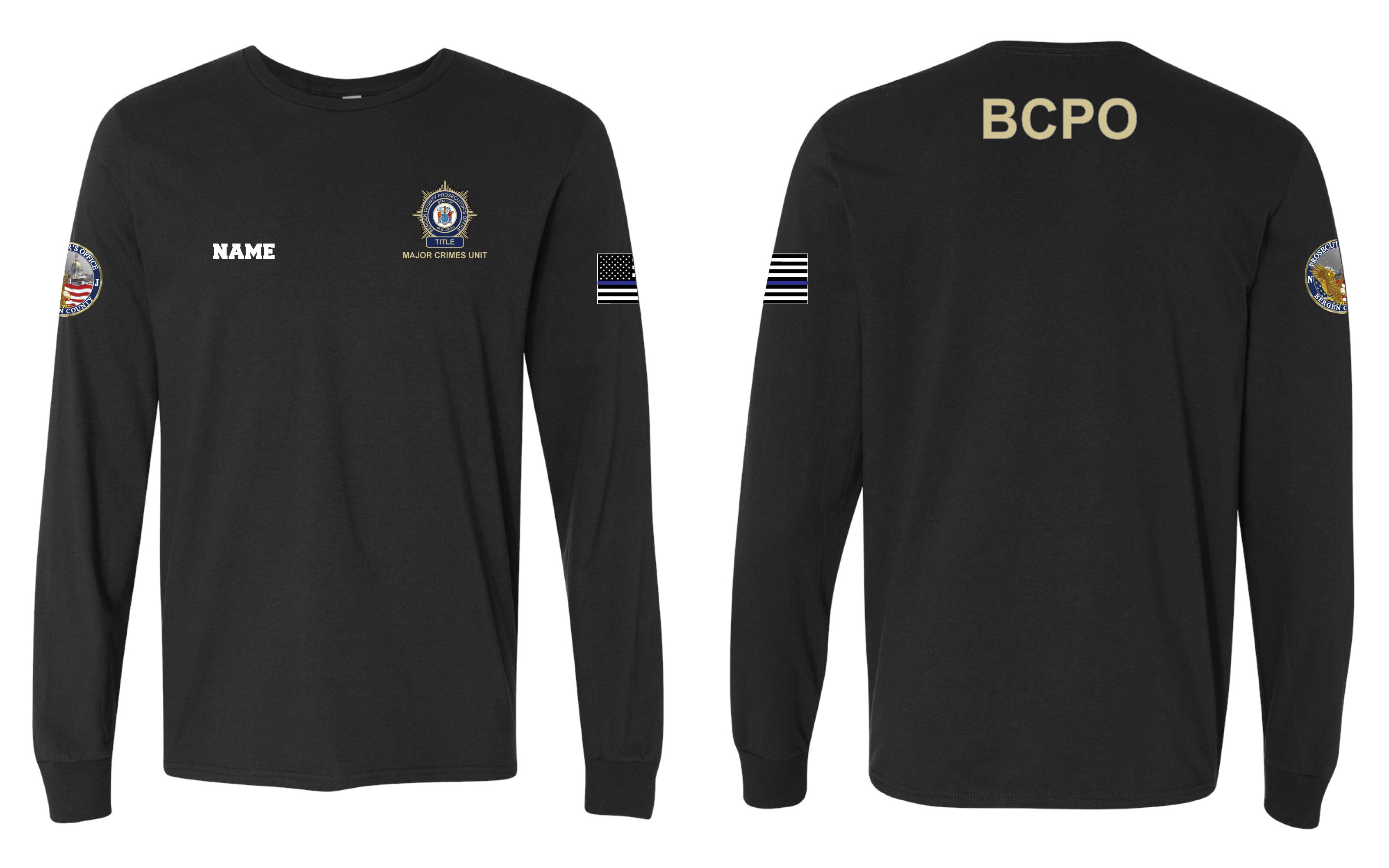 BCPO Cotton Long Sleeve - Black - 5KounT2018
