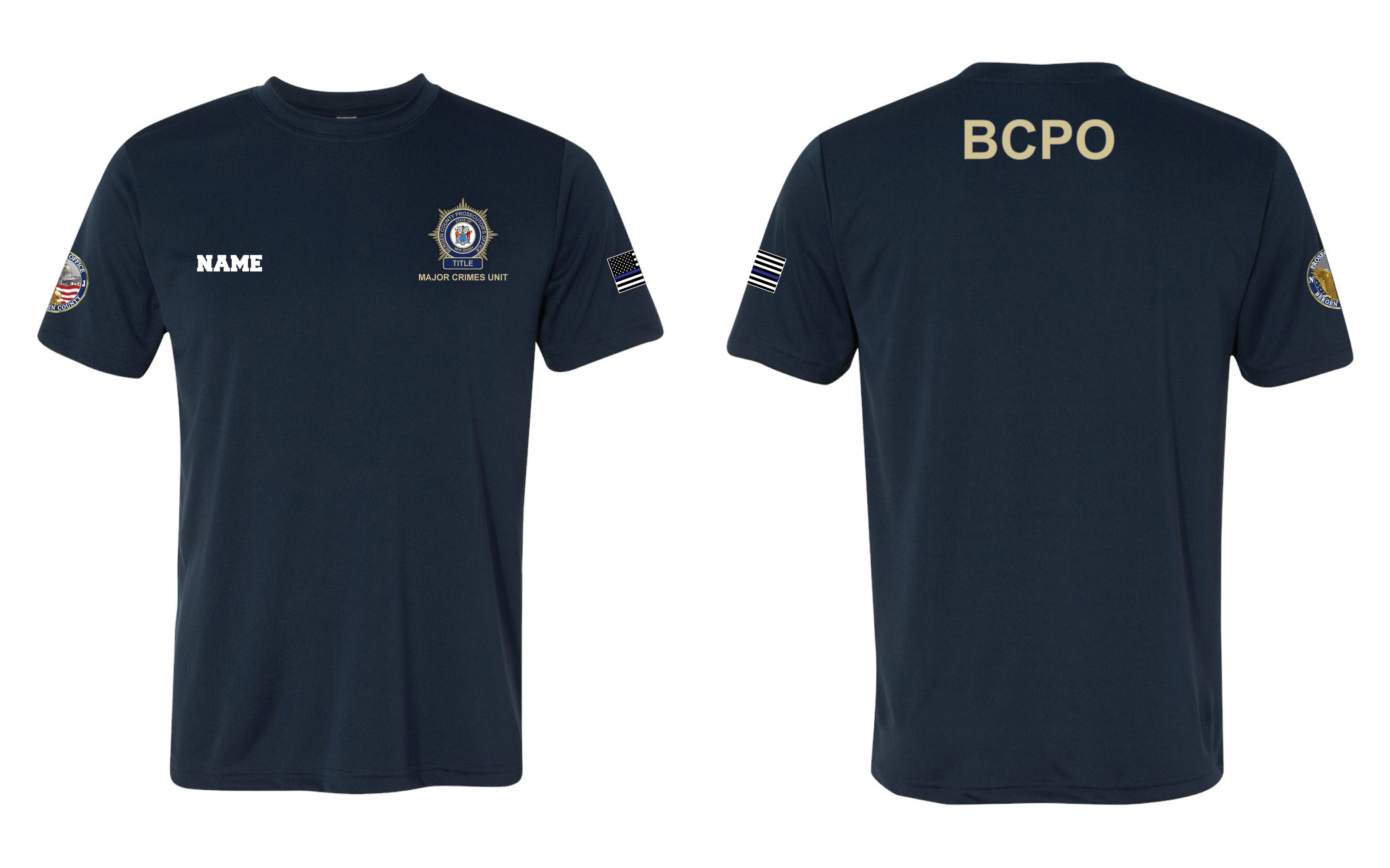 BCPO Dryfit Performance Tee - Navy - 5KounT2018