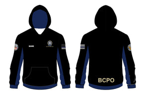BCPO Sublimated Hoodie - Blue Accents/Solid Black - 5KounT