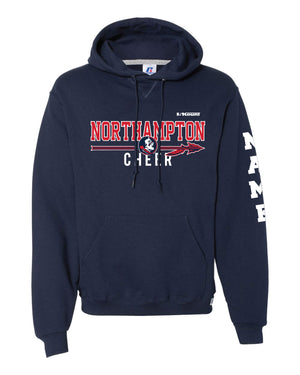 Northampton Indians Cheer Russell Athletic Cotton Hoodie - Navy - 5KounT2018