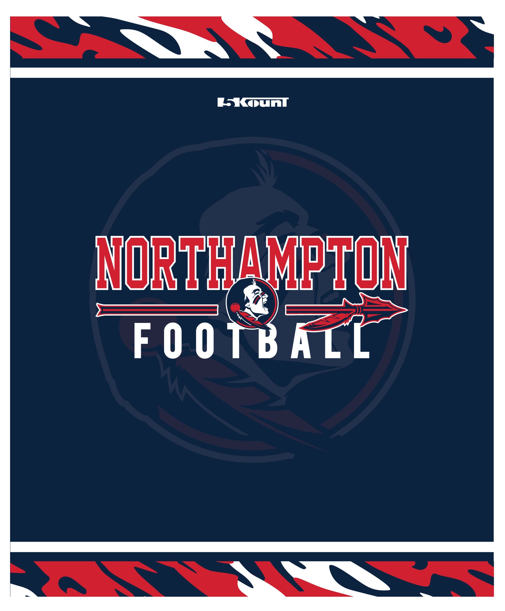 Northampton Indians Football Sublimated Blanket - 5KounT2018