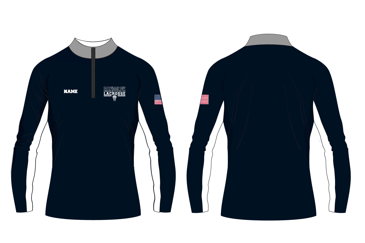 Randolph Lacrosse Sublimated Mesh Quarter Zip - 5KounT2018