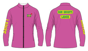 Nam Knights Sublimated Ladies' Sublimated WarmUp Full Zip Jacket - Pink - 5KounT