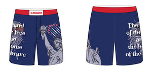 4th of July Sublimated Fight Shorts - 5KounT2018