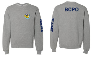 B.C.P.O B.I.T Russell Athletic Cotton Crewneck Sweatshirt Black/Gray - 5KounT2018