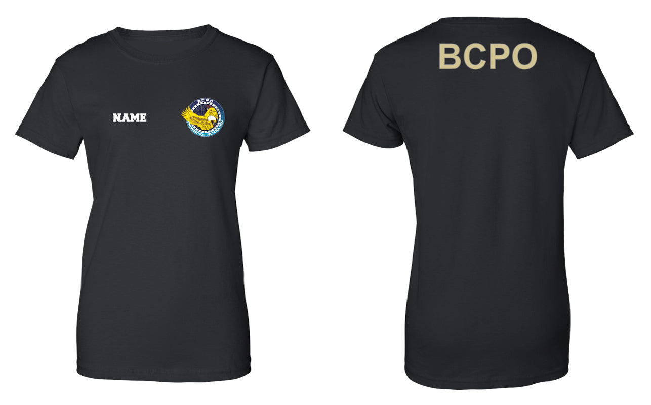 B.C.P.O B.I.T Cotton Women's Crew Tee Black/Gray - 5KounT2018
