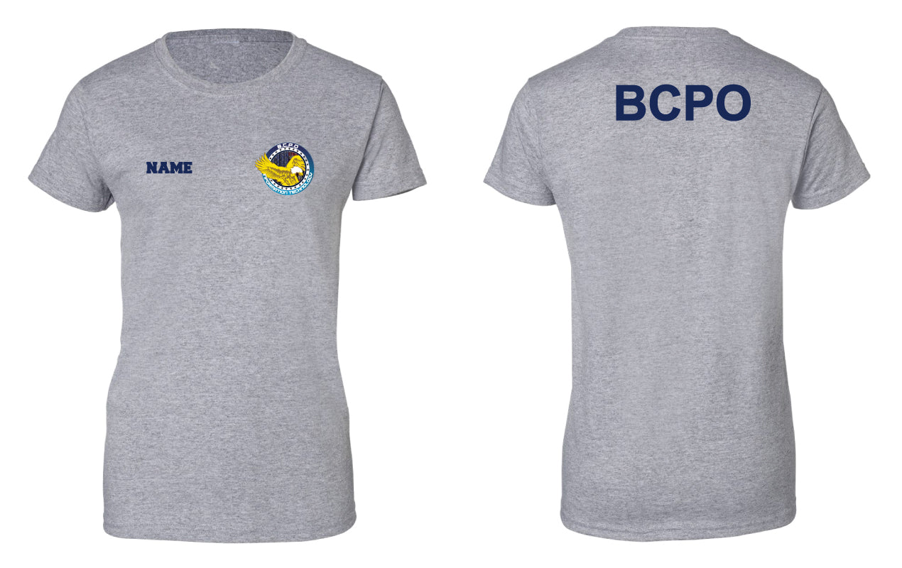 B.C.P.O B.I.T Cotton Women's Crew Tee Black/Gray - 5KounT2018